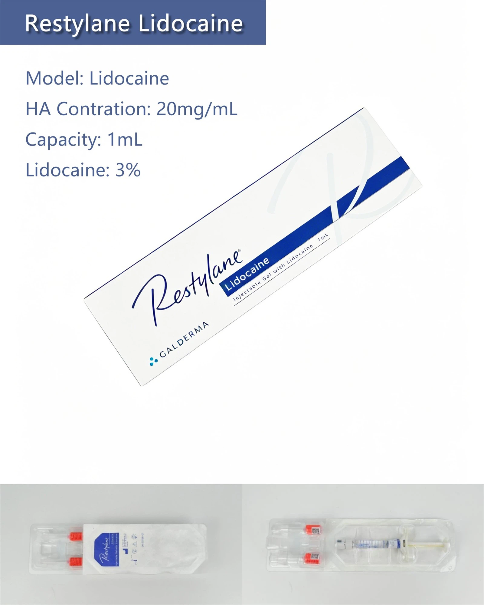 High Quality Restylane 1ml Hyaluronic Acid Dermal Filler For Anti-Aging High Quality Restylane 1ml Hyaluronic Acid Dermal Filler For Anti-Aging